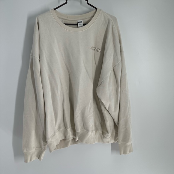 PINK Victoria's Secret Off-White Sweatshirt - Picture 1 of 6